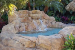 Faux Rock designed and bulit by Sammet pools